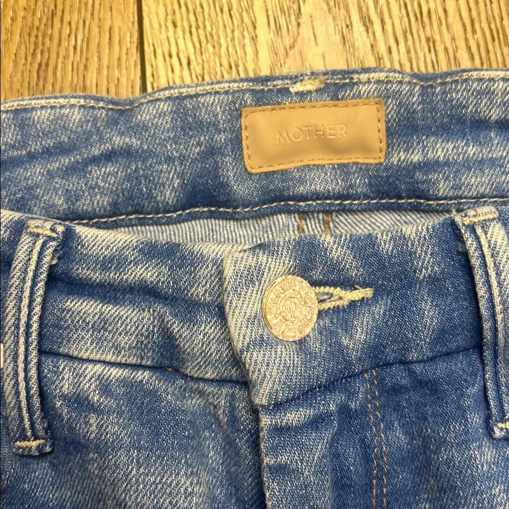 MOTHER The Looker Ankle Fray Jeans in Deep Breaths Size 26 - Picture 9 of 13